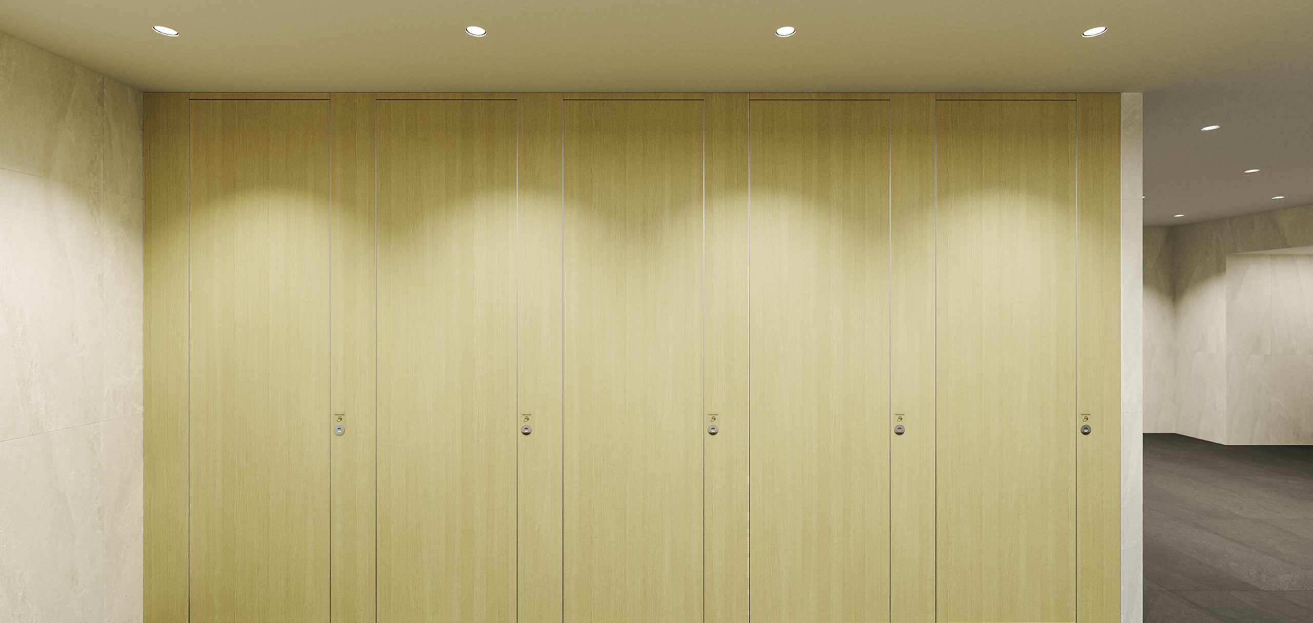 quick installation smart restroom cubicle system